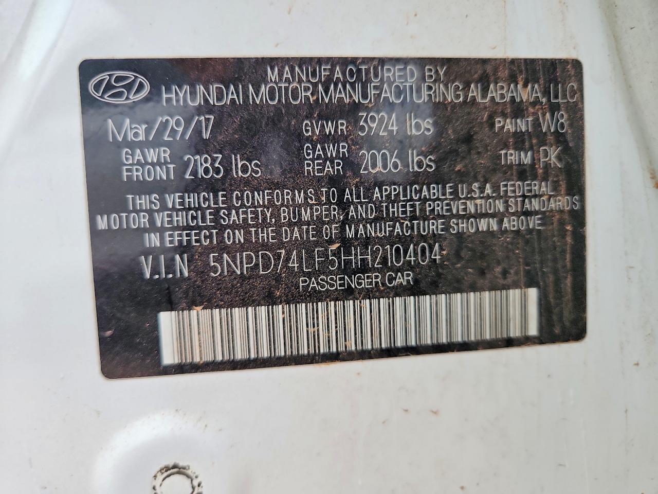 2017 HYUNDAI ELANTRA SE photo 34