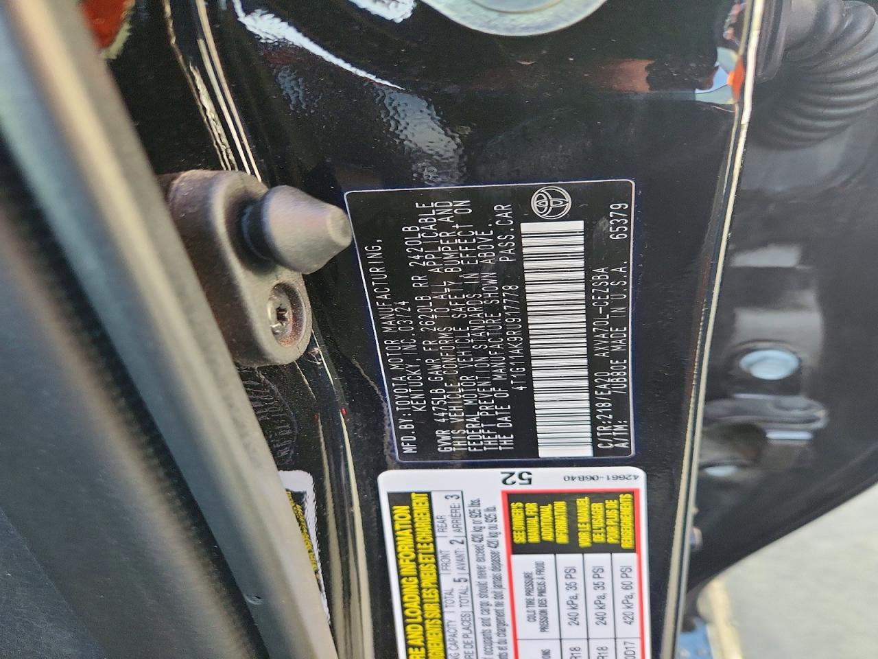 2024 TOYOTA CAMRY SE photo 25