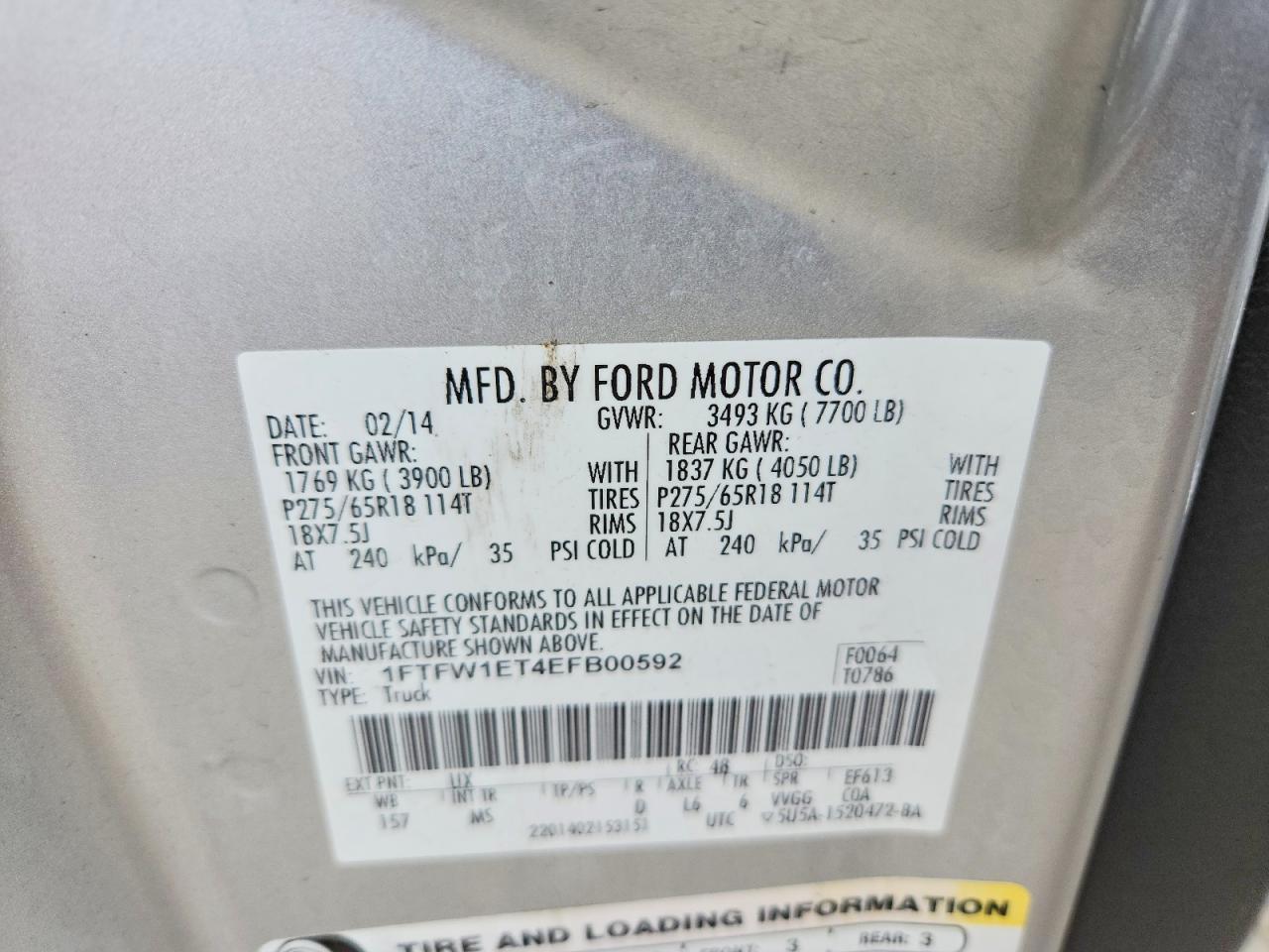 2014 FORD F150 SUPERCREW photo 12