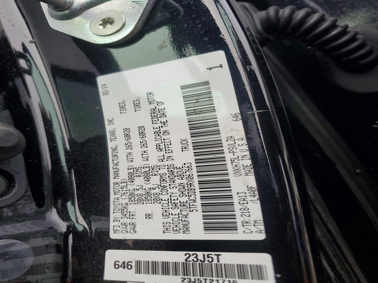 2024 TOYOTA TUNDRA LIMITED HV photo 34