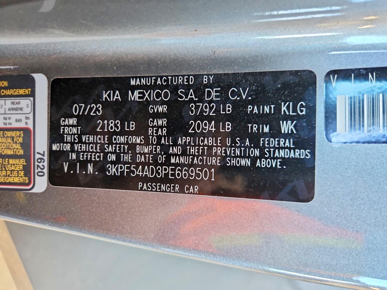 2023 KIA FORTE GT-LINE photo 12