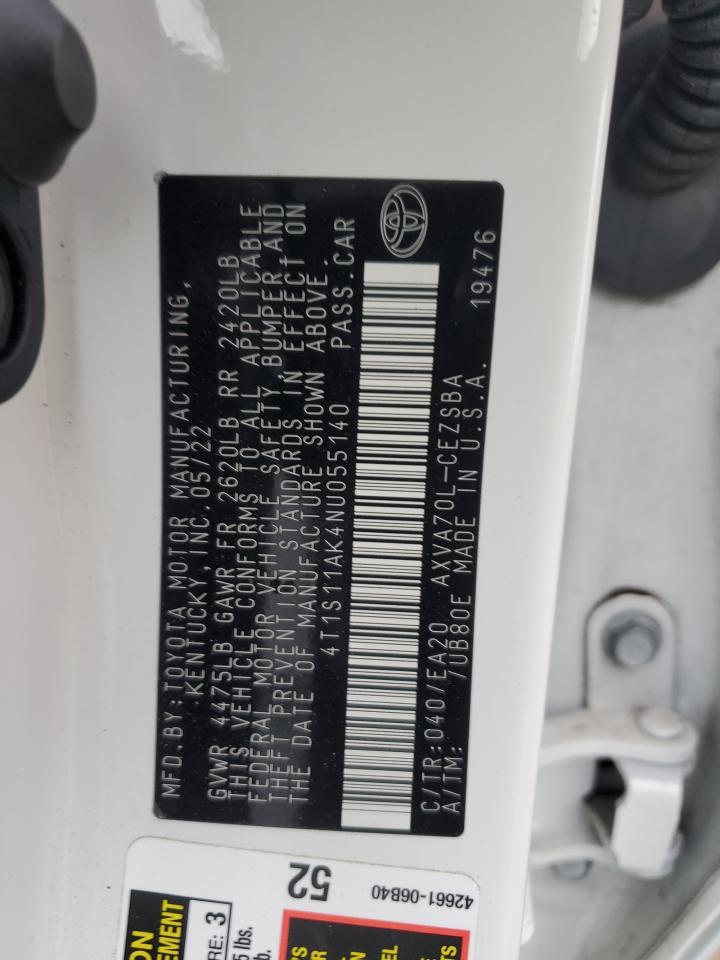 2022 TOYOTA CAMRY NIGHT SHADE photo 13