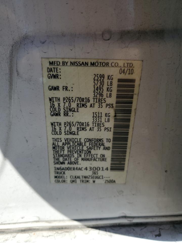 2010 NISSAN FRONTIER CREW CAB SE photo 23