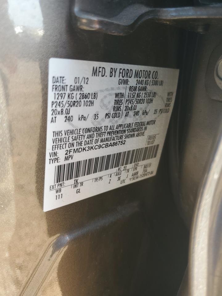 2012 FORD EDGE LIMITED photo 25