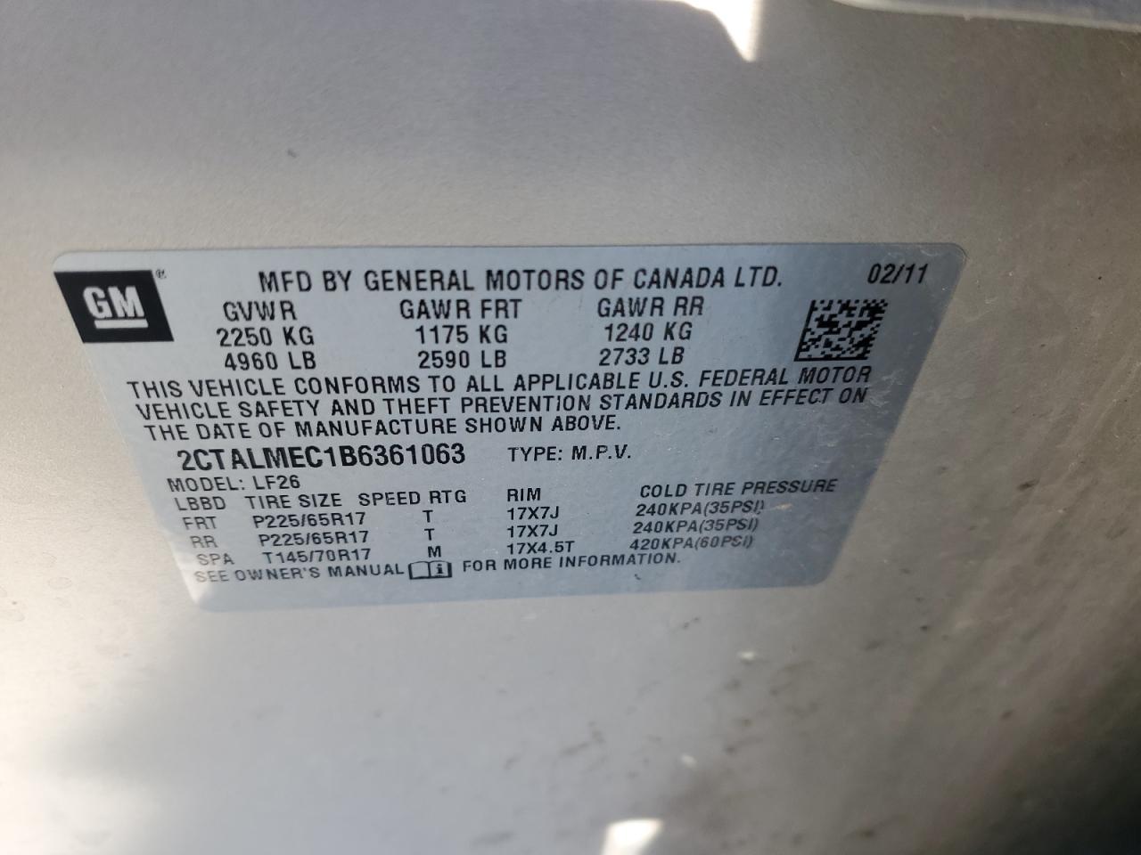 2011 GMC TERRAIN SLE photo 27