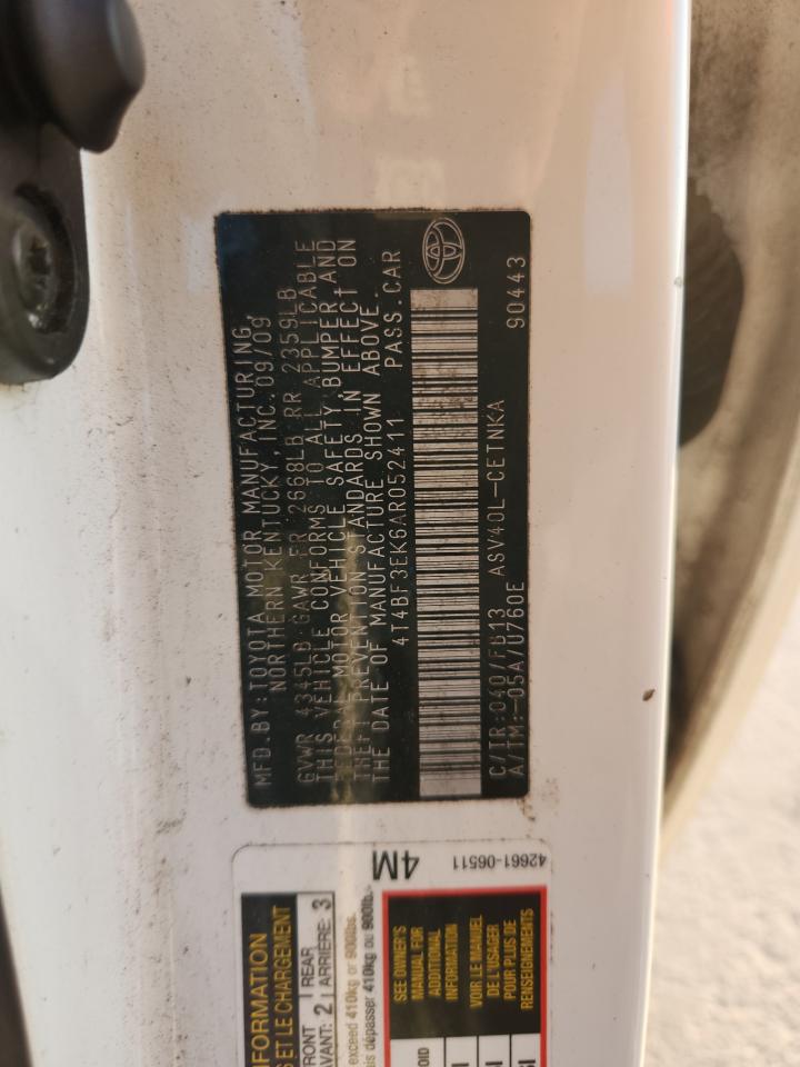 2010 TOYOTA CAMRY BASE photo 34