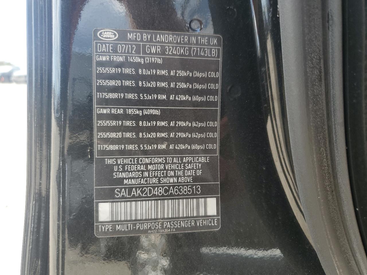 2012 LAND ROVER LR4 HSE LUXURY photo 13