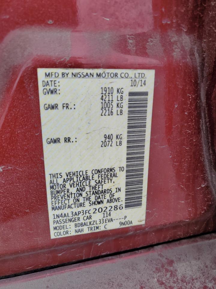 2015 NISSAN ALTIMA 2.5 photo 23