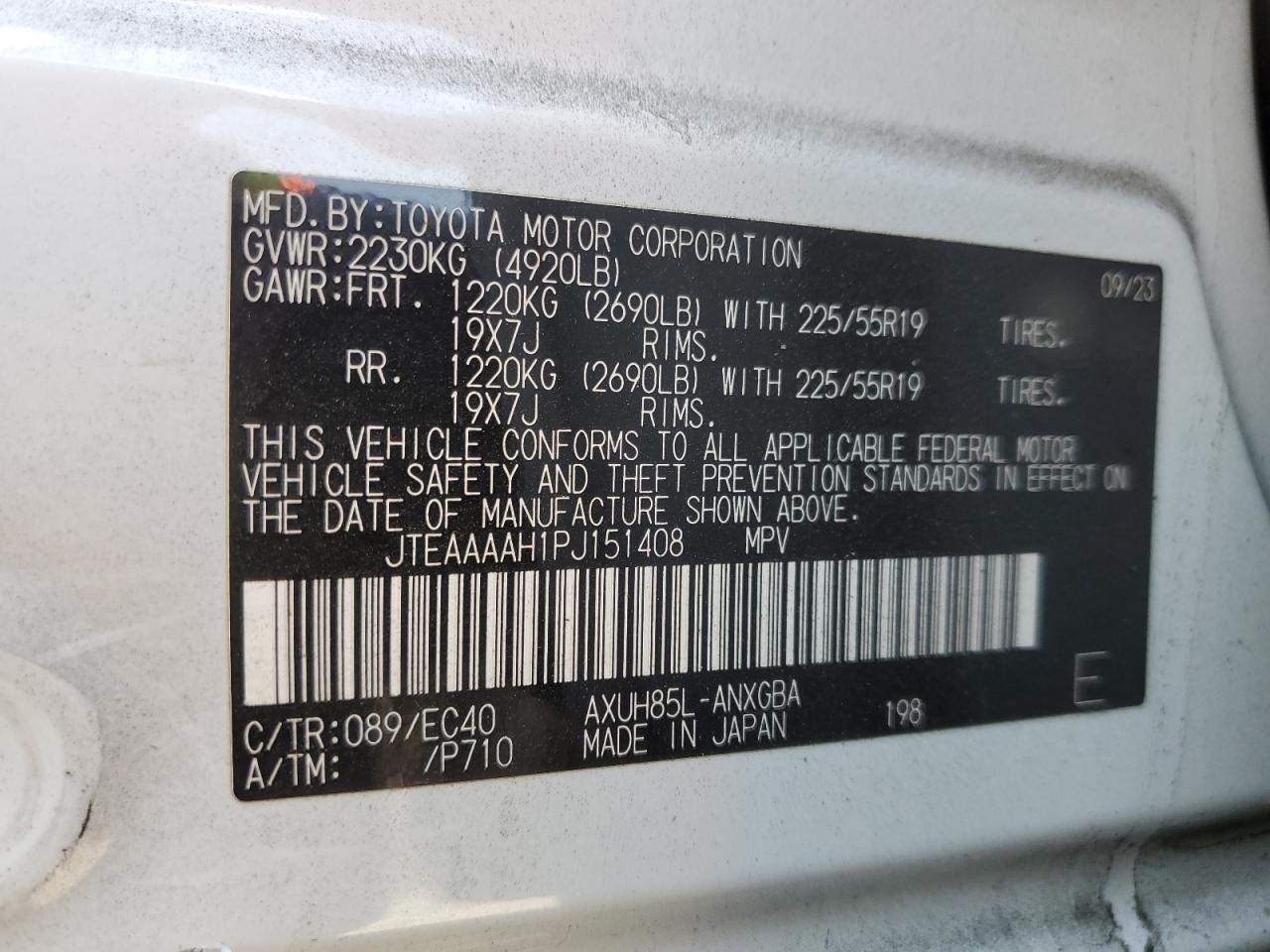 2023 TOYOTA VENZA XLE photo 14
