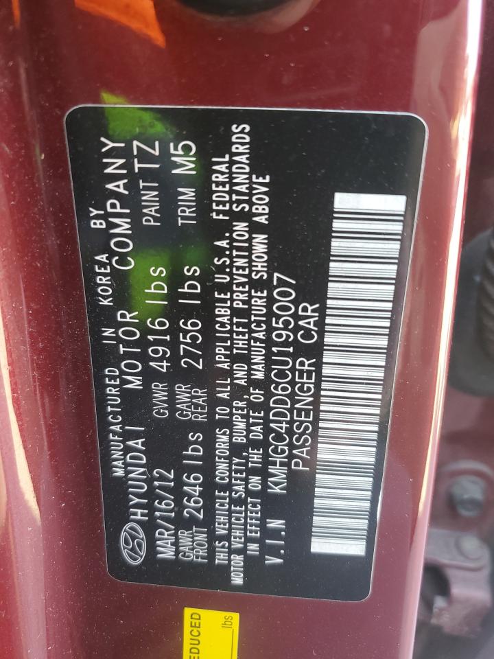 2012 HYUNDAI GENESIS 3.8L photo 23