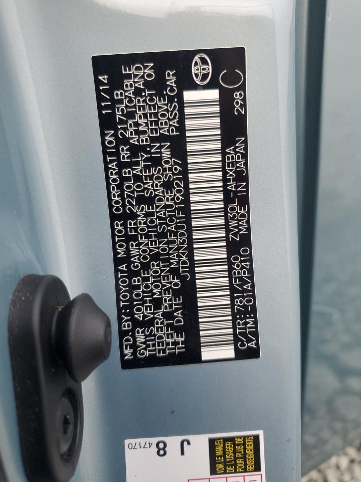 2015 TOYOTA PRIUS photo 12