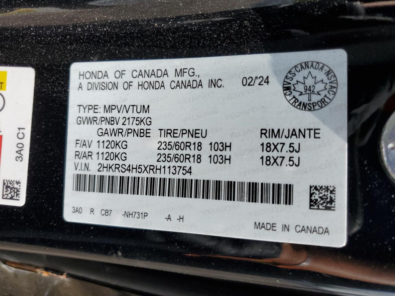 2024 HONDA CR-V SPORT photo 25