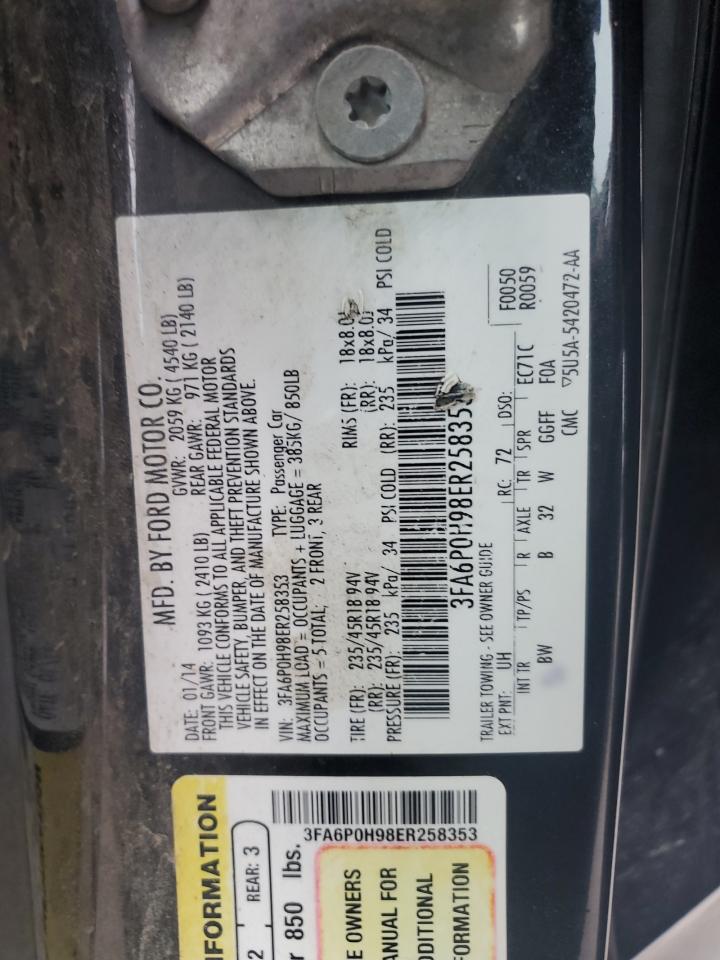 2014 FORD FUSION SE photo 23