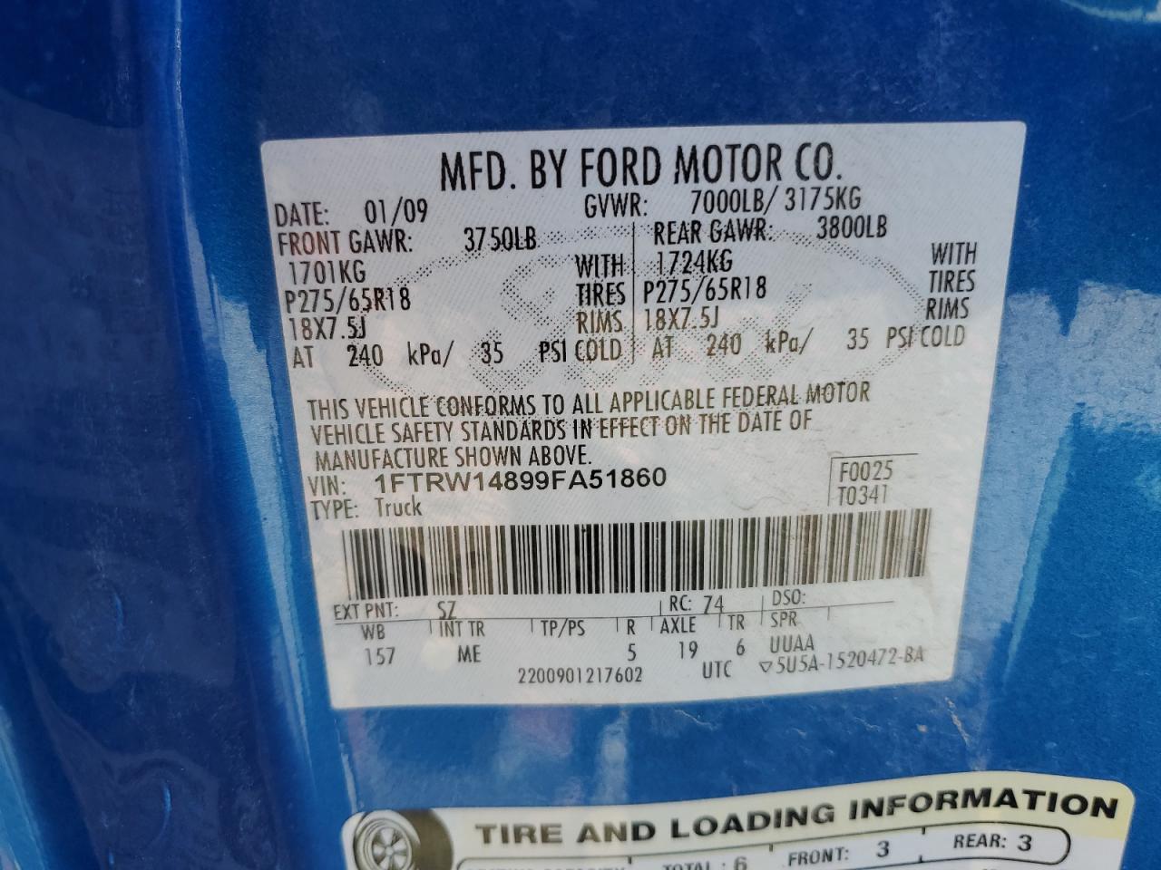2009 FORD F150 SUPERCREW photo 23