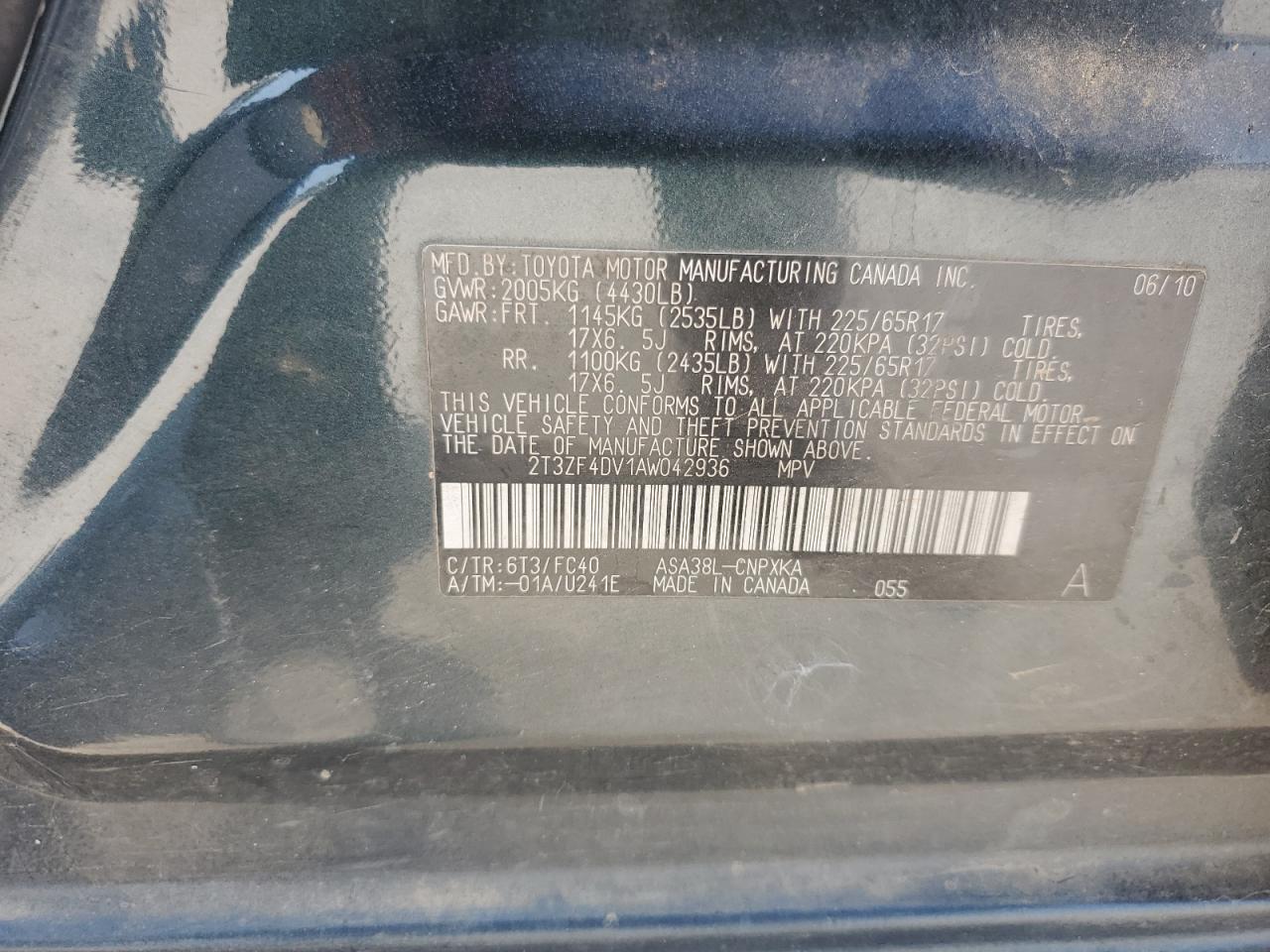 2010 TOYOTA RAV4 photo 25