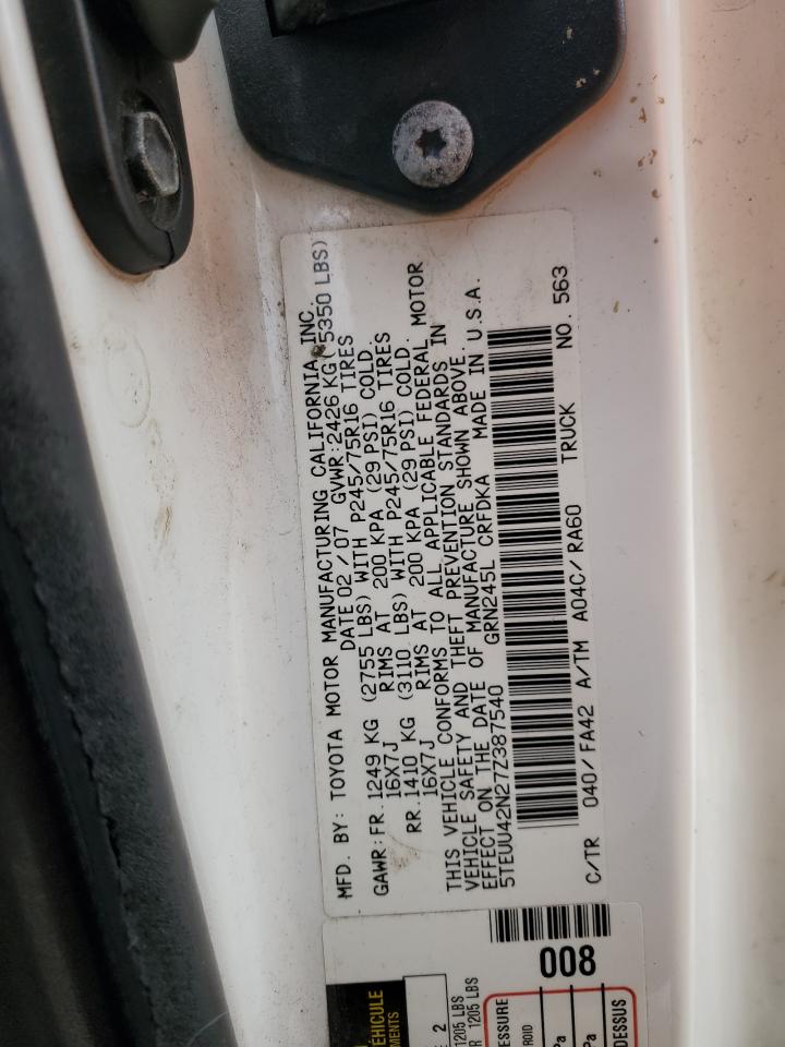 2007 TOYOTA TACOMA ACCESS CAB photo 34