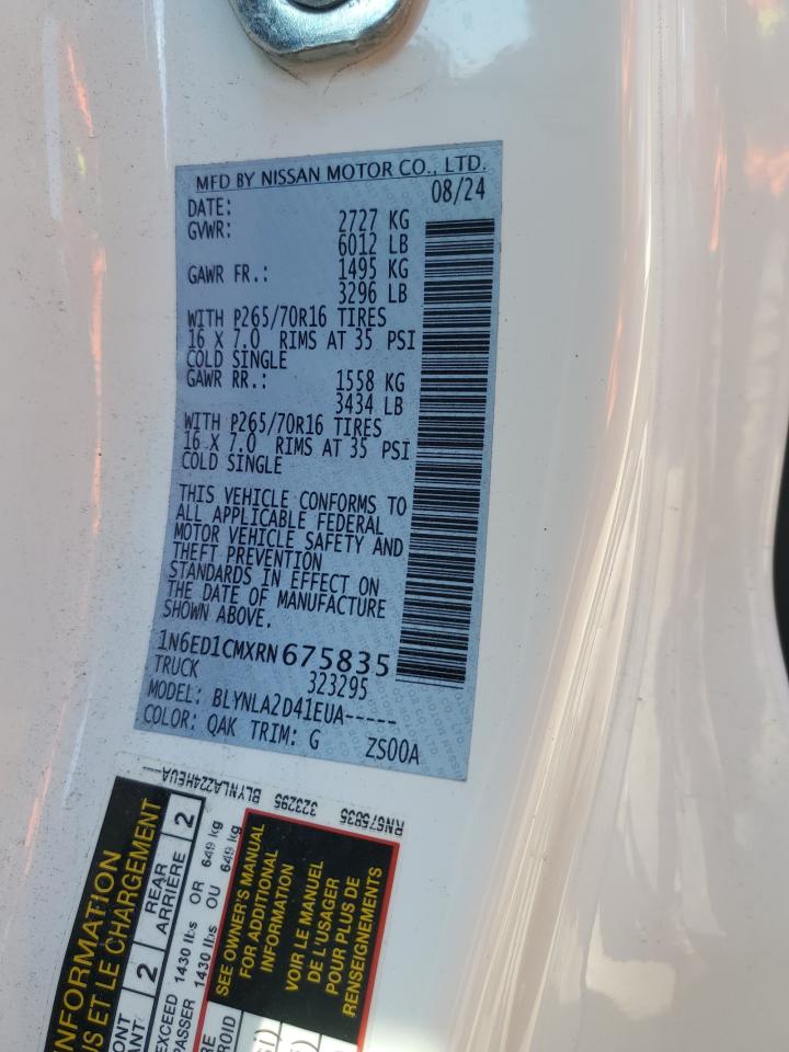 2024 NISSAN FRONTIER S photo 23
