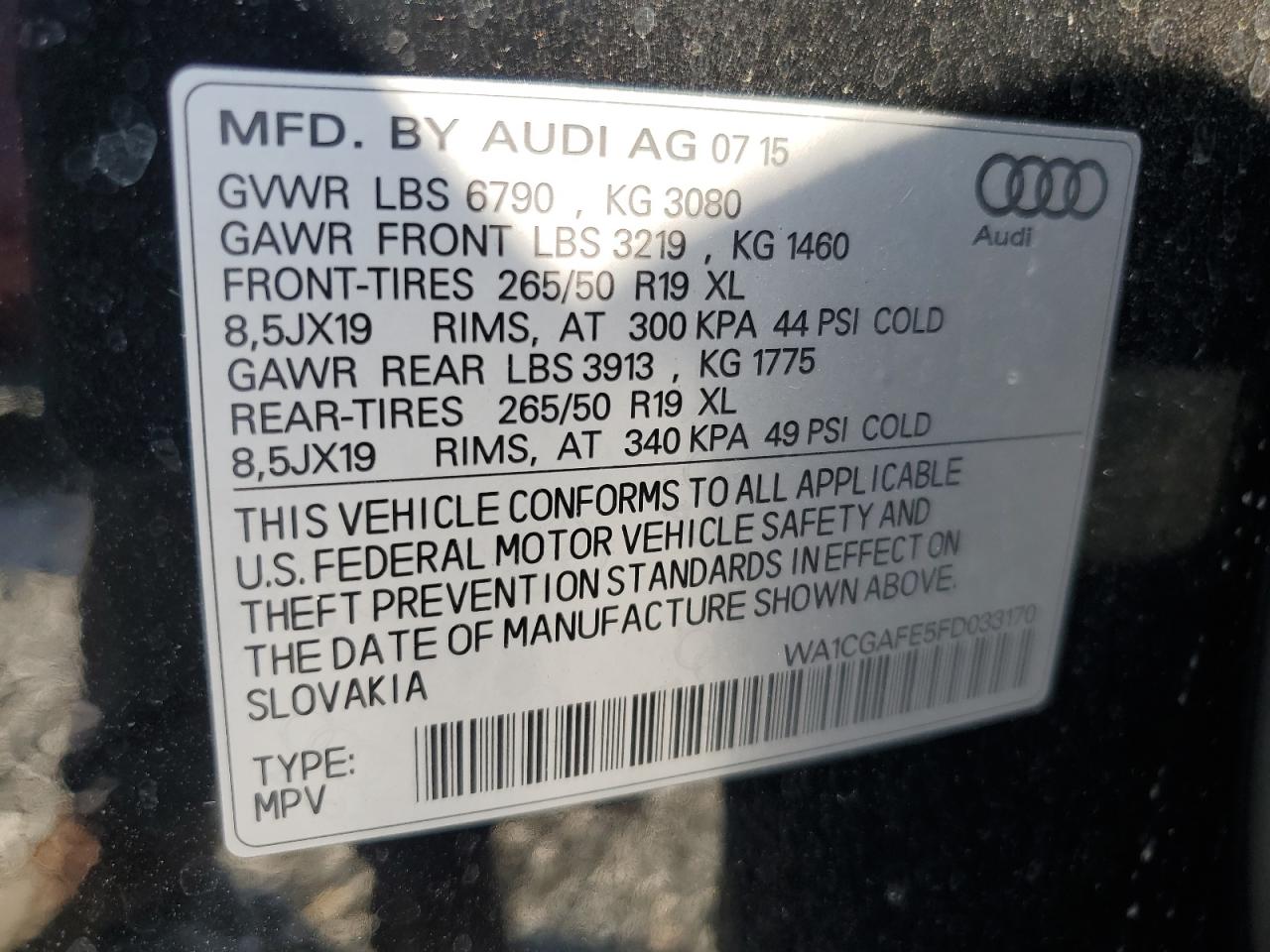 2015 AUDI Q7 PREMIUM photo 27