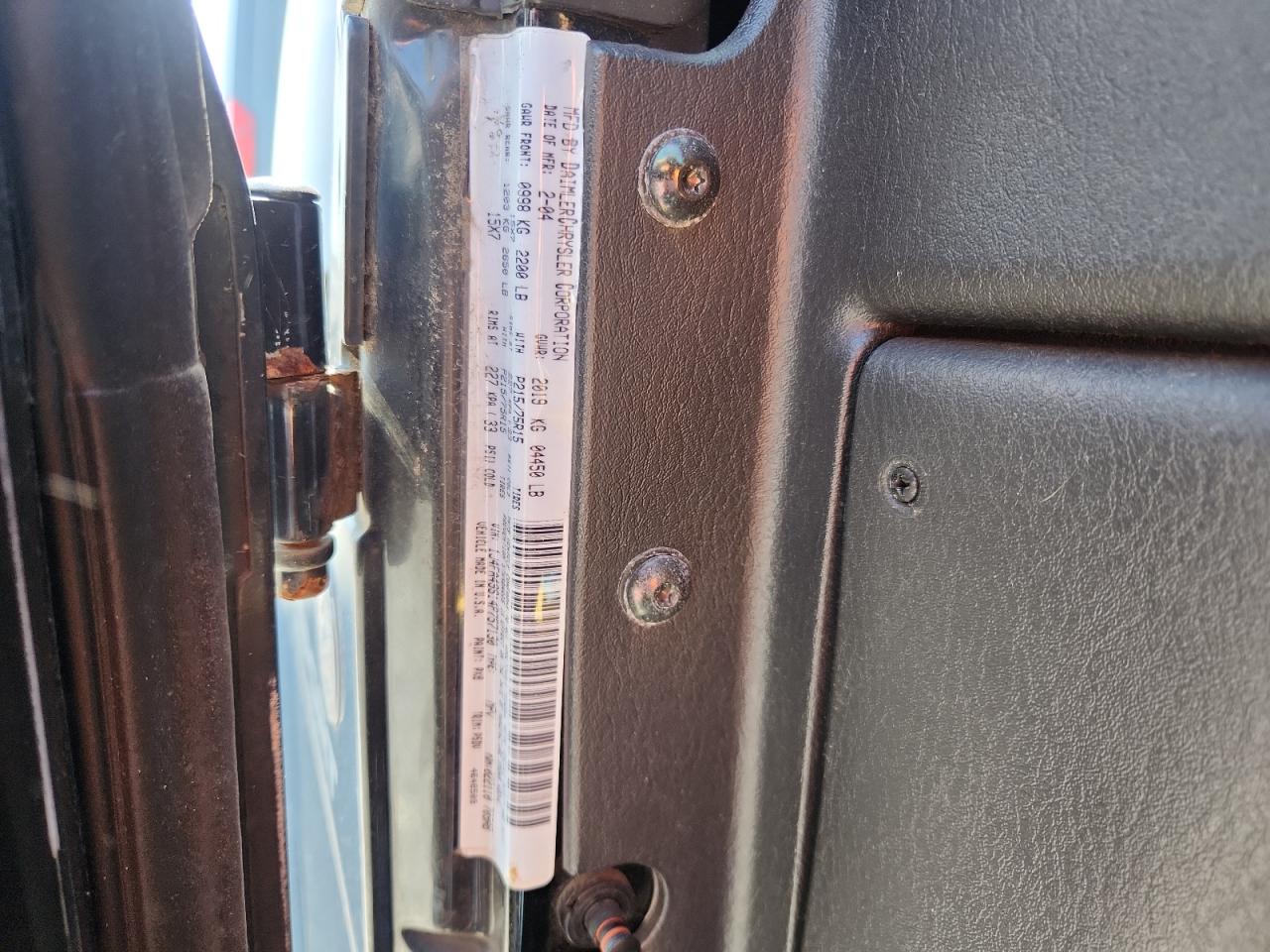2004 JEEP WRANGLER / TJ SPORT photo 12