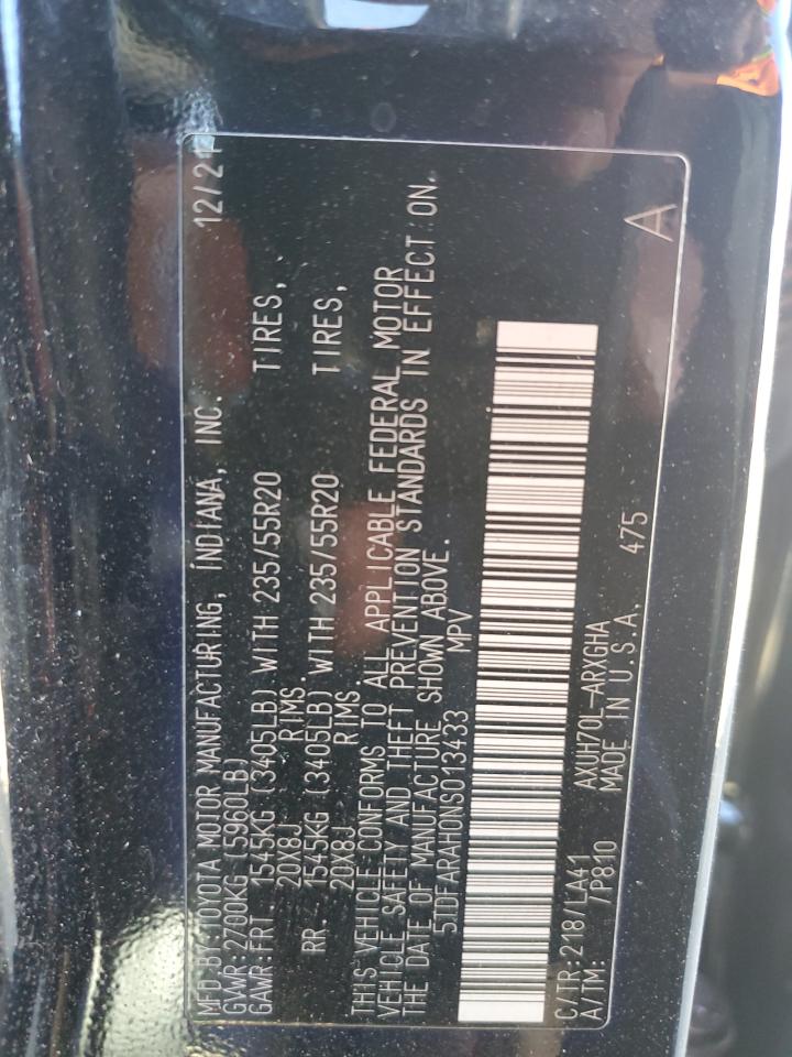 2022 TOYOTA HIGHLANDER HYBRID PLATINUM photo 34