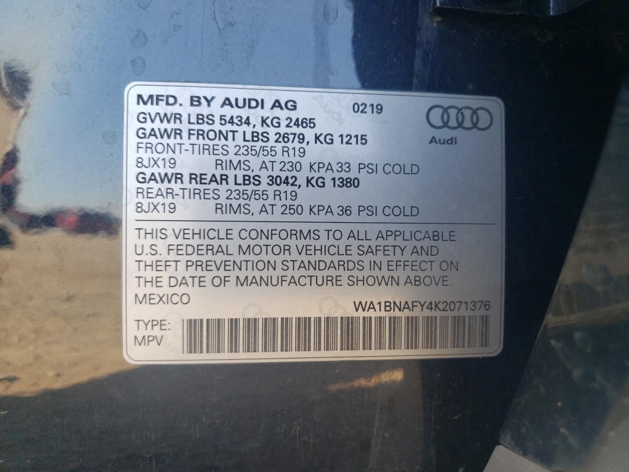 2019 AUDI Q5 PREMIUM PLUS photo 23