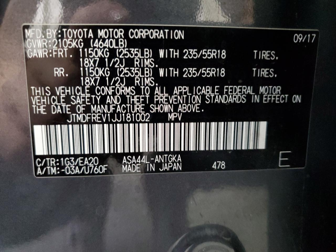 2018 TOYOTA RAV4 LIMITED photo 13