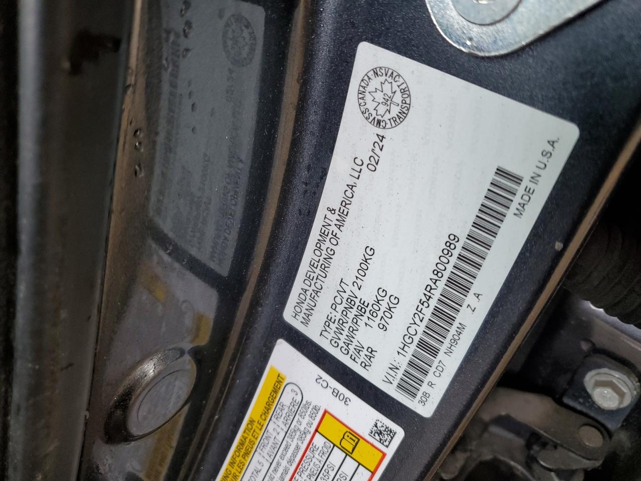 2024 HONDA ACCORD HYBRID SPORT photo 12