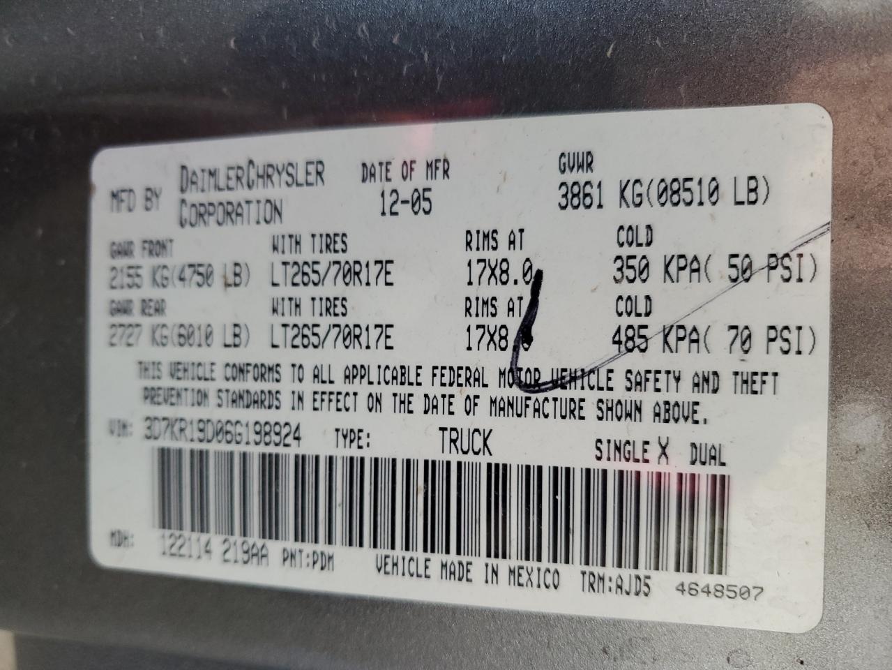 2006 DODGE RAM 1500 photo 34