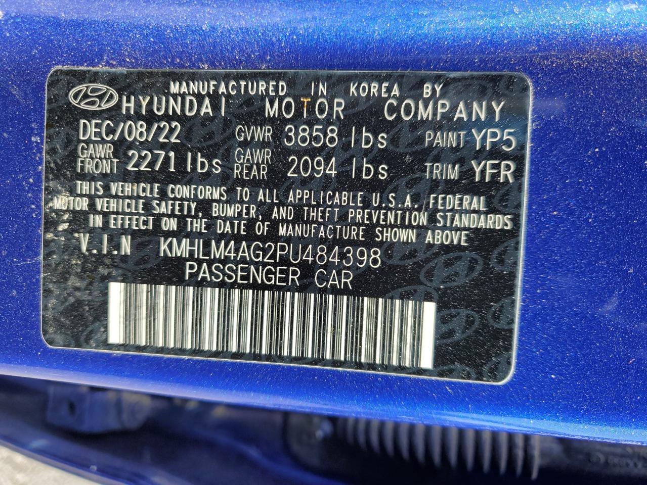 2023 HYUNDAI ELANTRA SEL photo 23