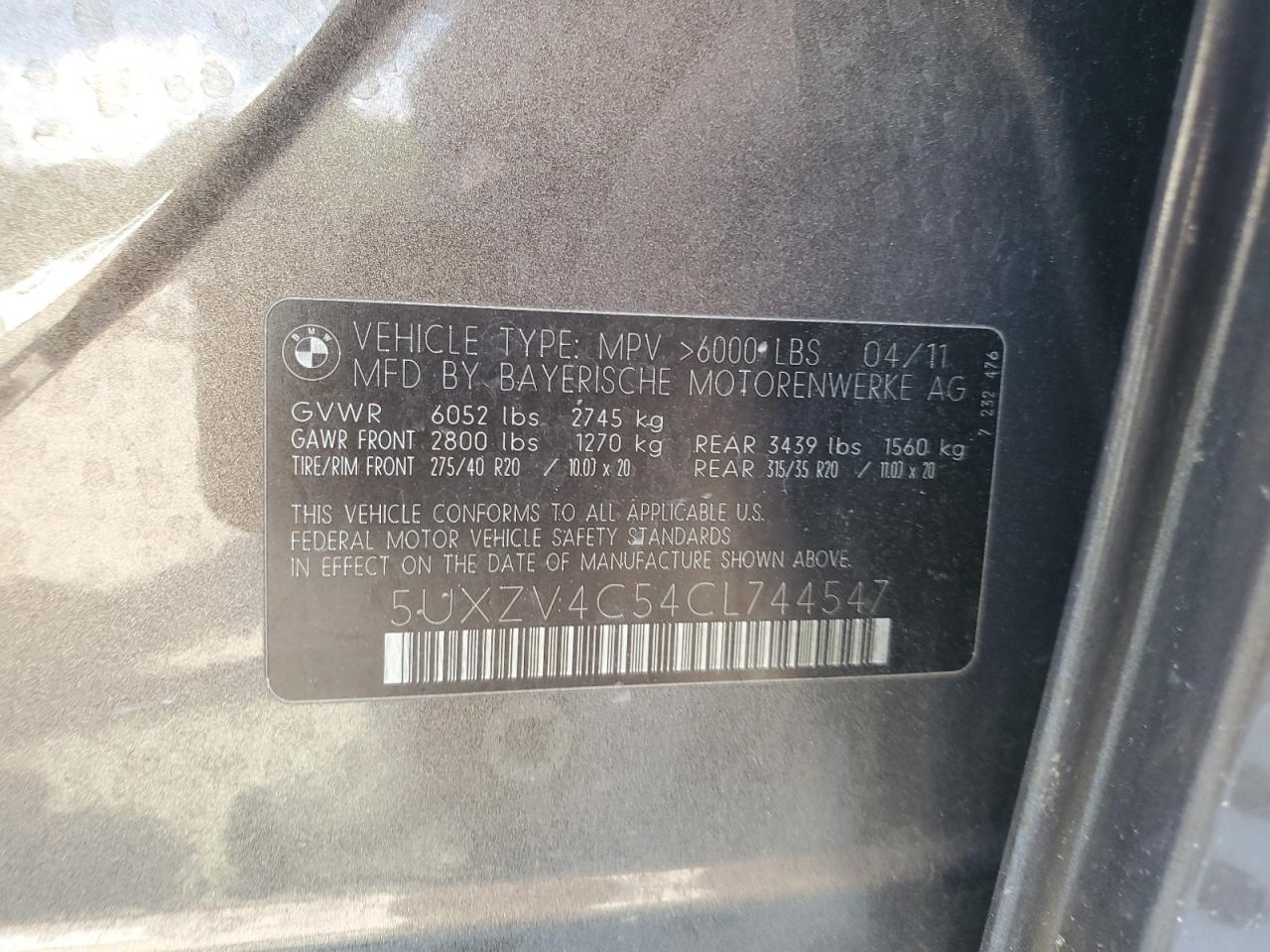 2012 BMW X5 XDRIVE35I photo 13