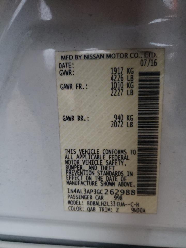 2016 NISSAN ALTIMA 2.5 photo 22
