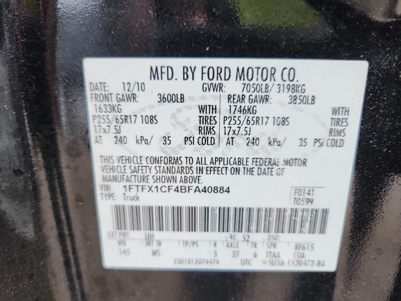 2011 FORD F150 SUPER CAB photo 23