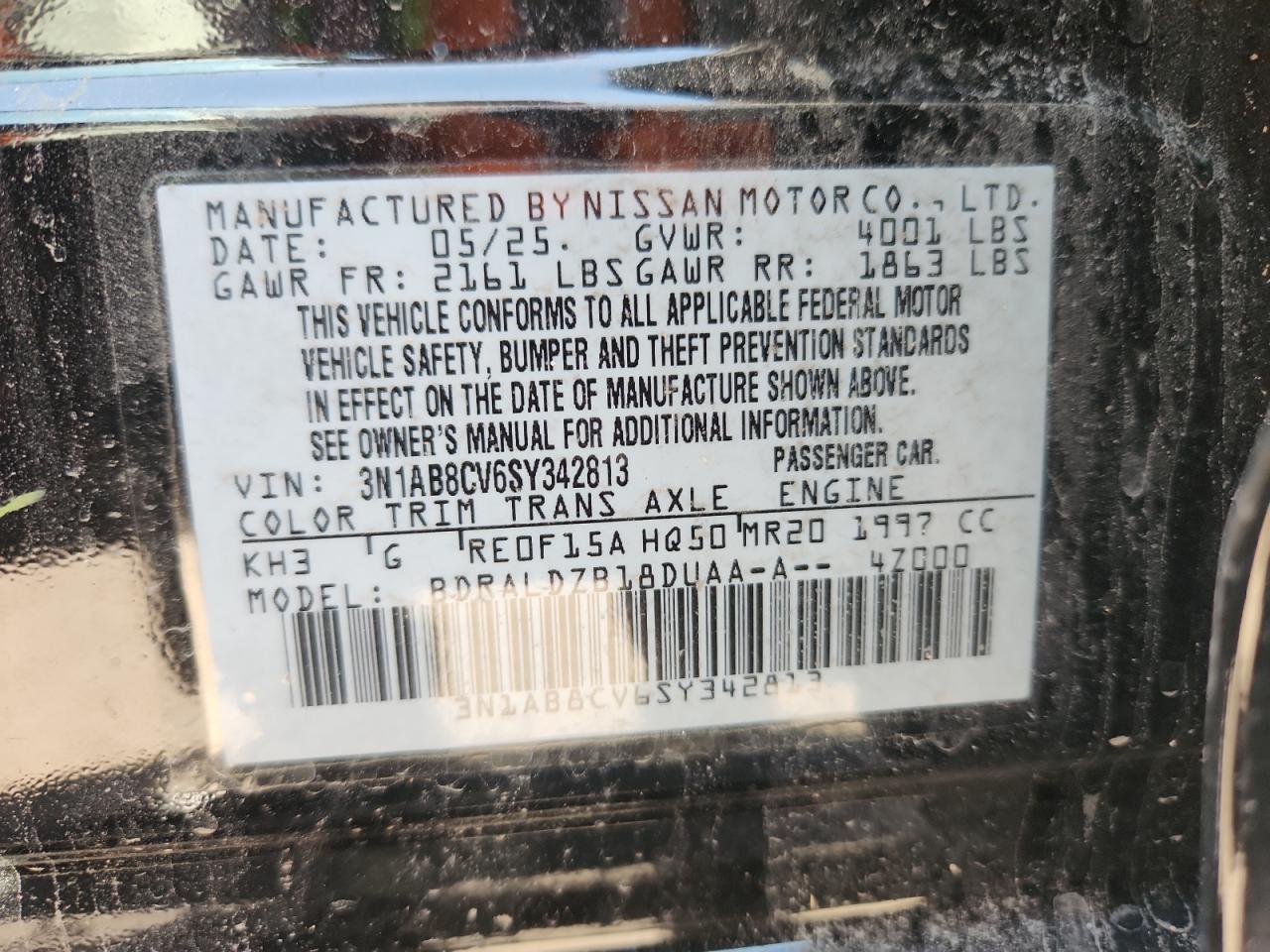 2025 NISSAN SENTRA SV photo 23