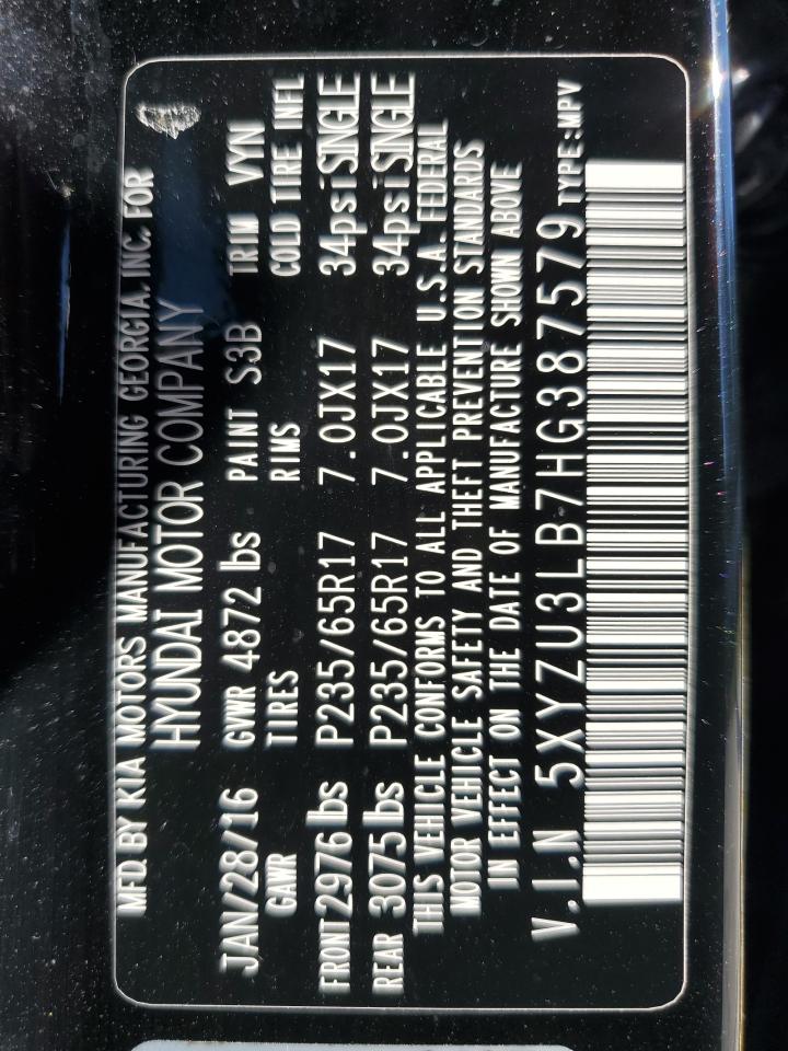 2017 HYUNDAI SANTA FE SPORT 2.4L photo 27
