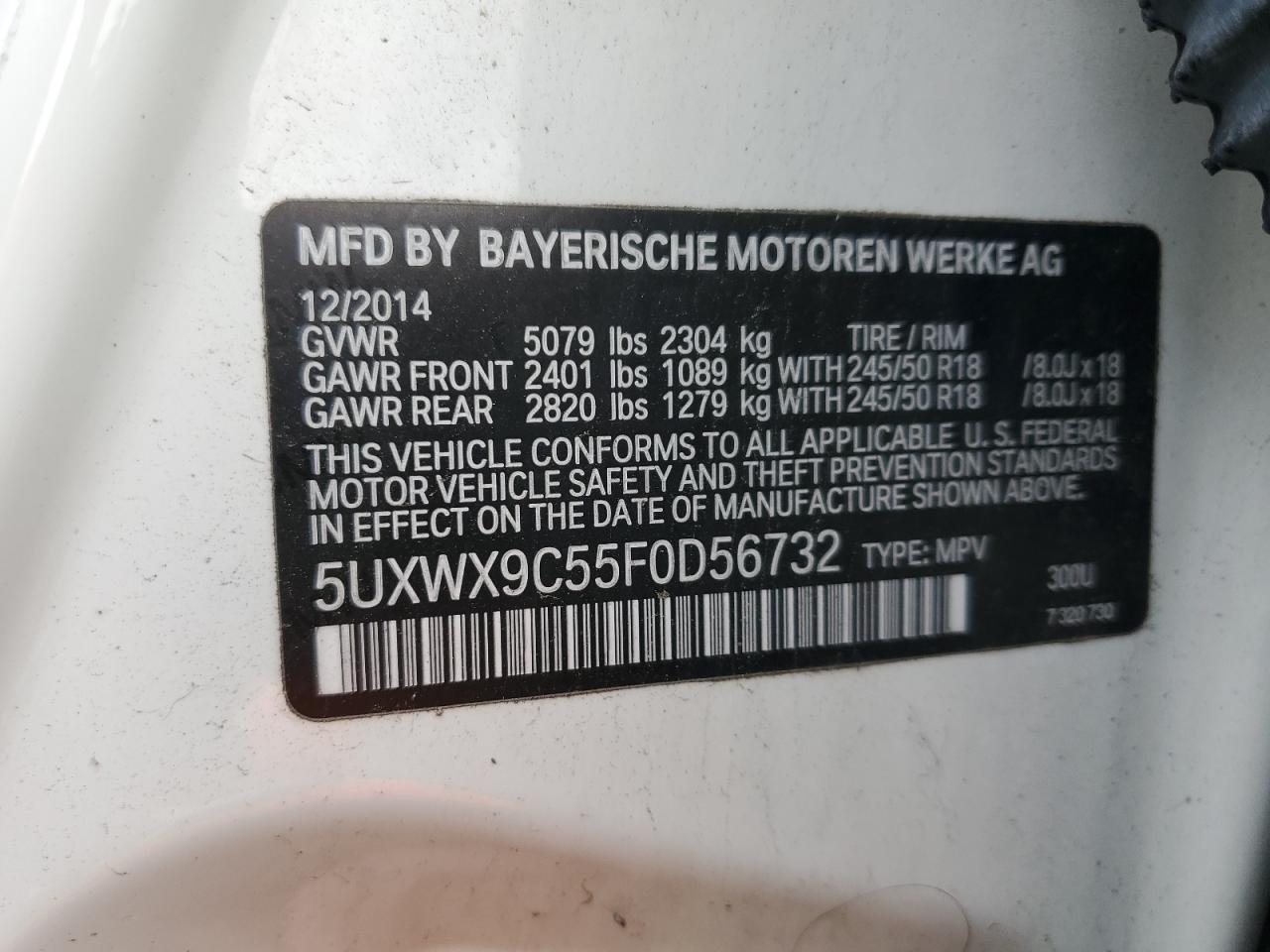 2015 BMW X3 XDRIVE28I photo 23