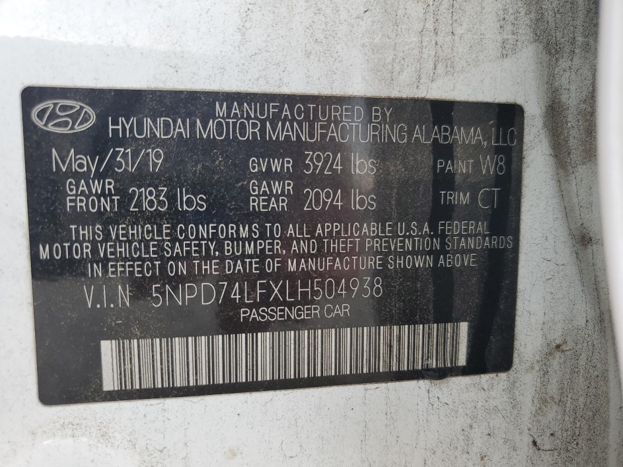 2020 HYUNDAI ELANTRA SE photo 12