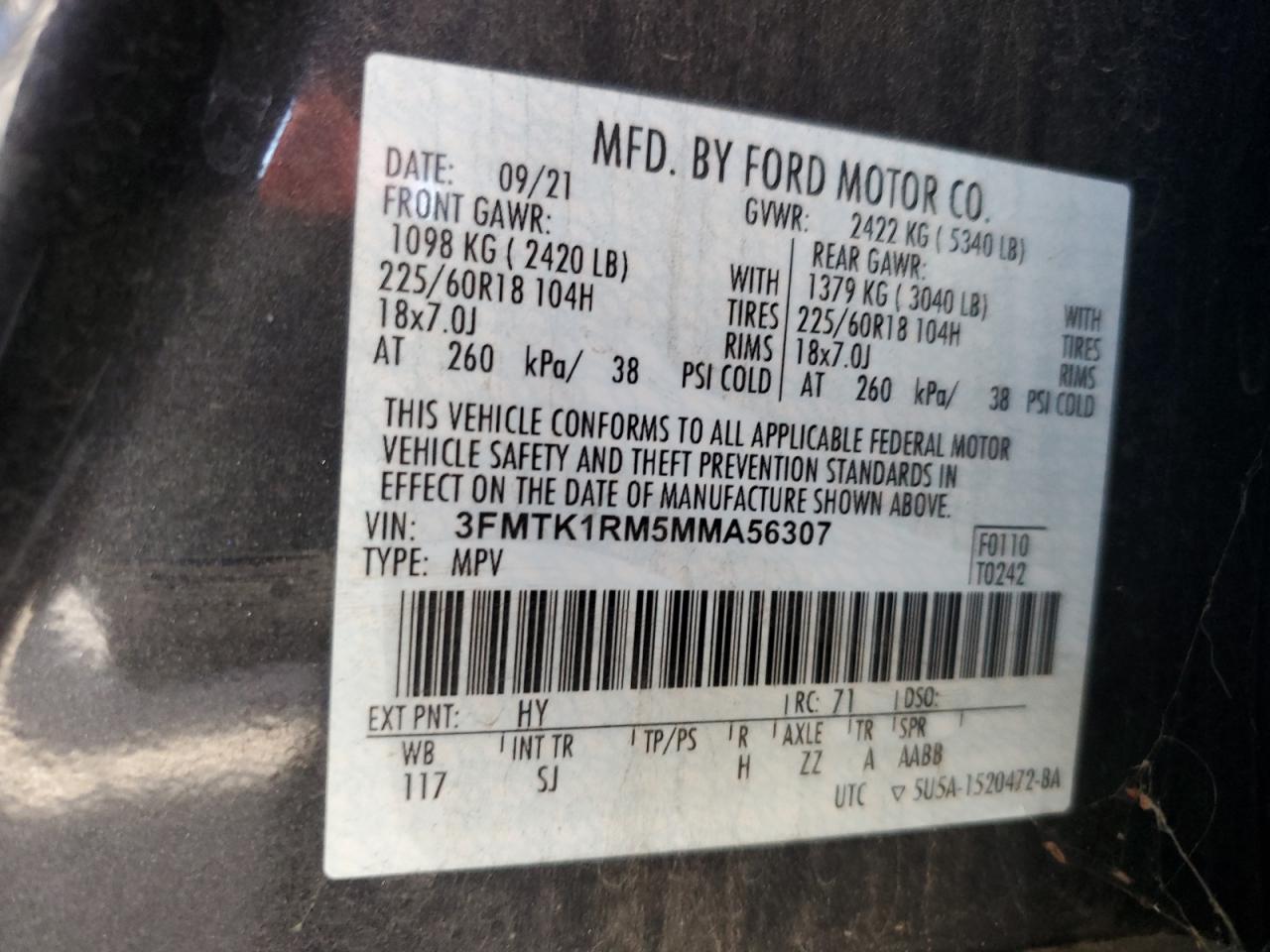 2021 FORD MUSTANG MACH-E SELECT photo 23