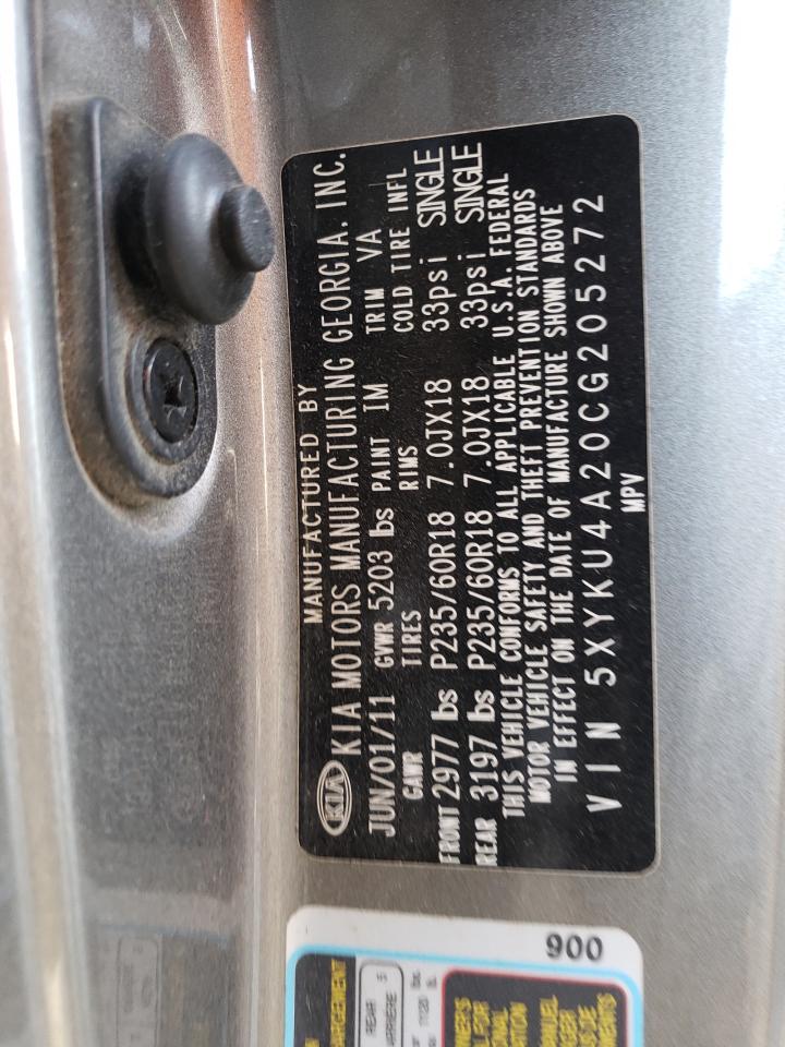 2012 KIA SORENTO EX photo 34