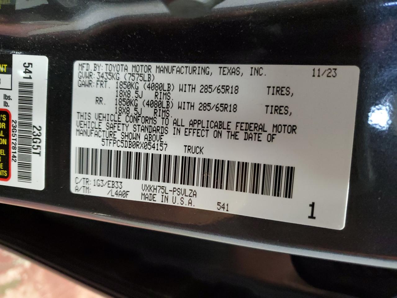 2024 TOYOTA TUNDRA CREWMAX LIMITED photo 23