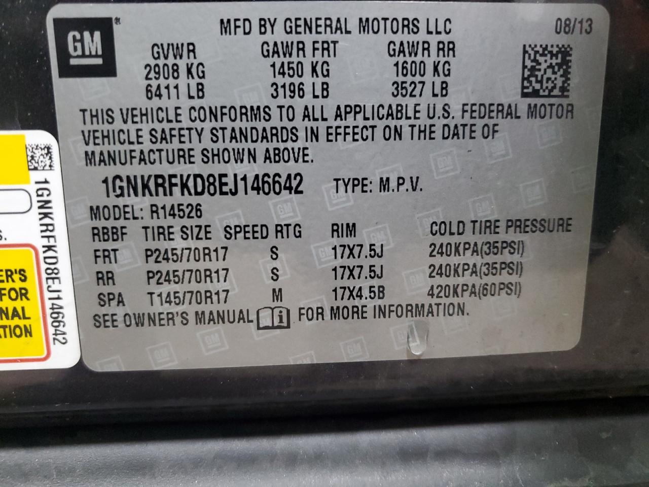 2014 CHEVROLET TRAVERSE LS photo 27