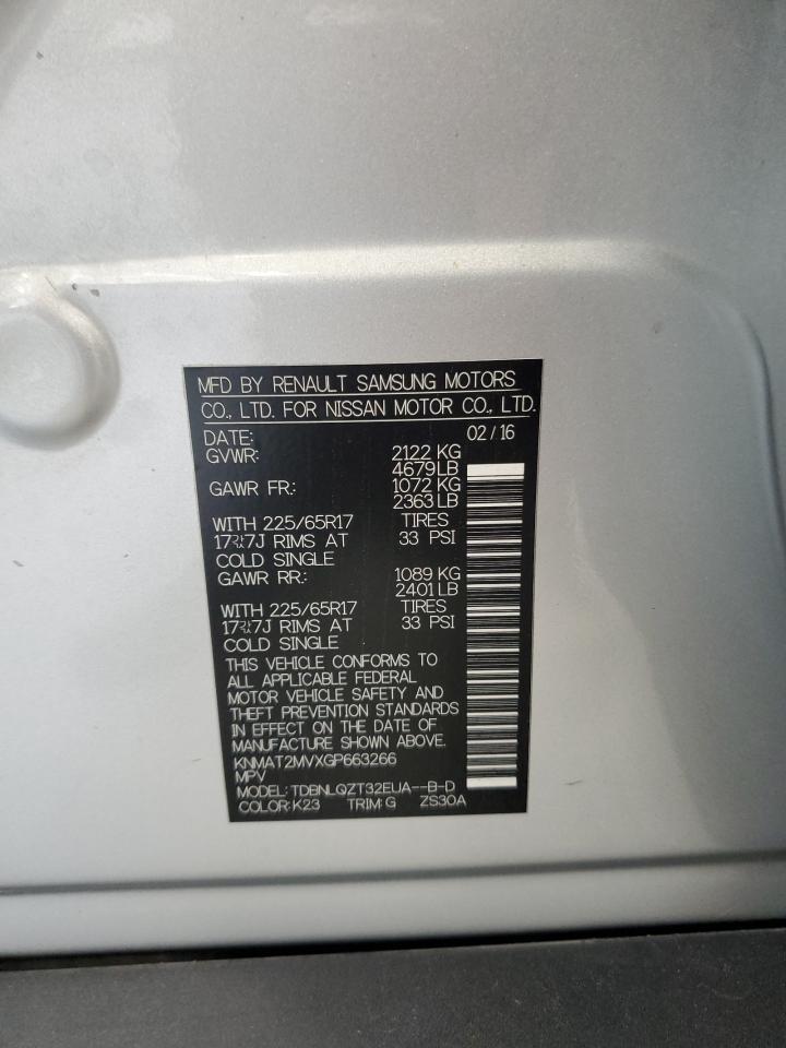 2016 NISSAN ROGUE S photo 37