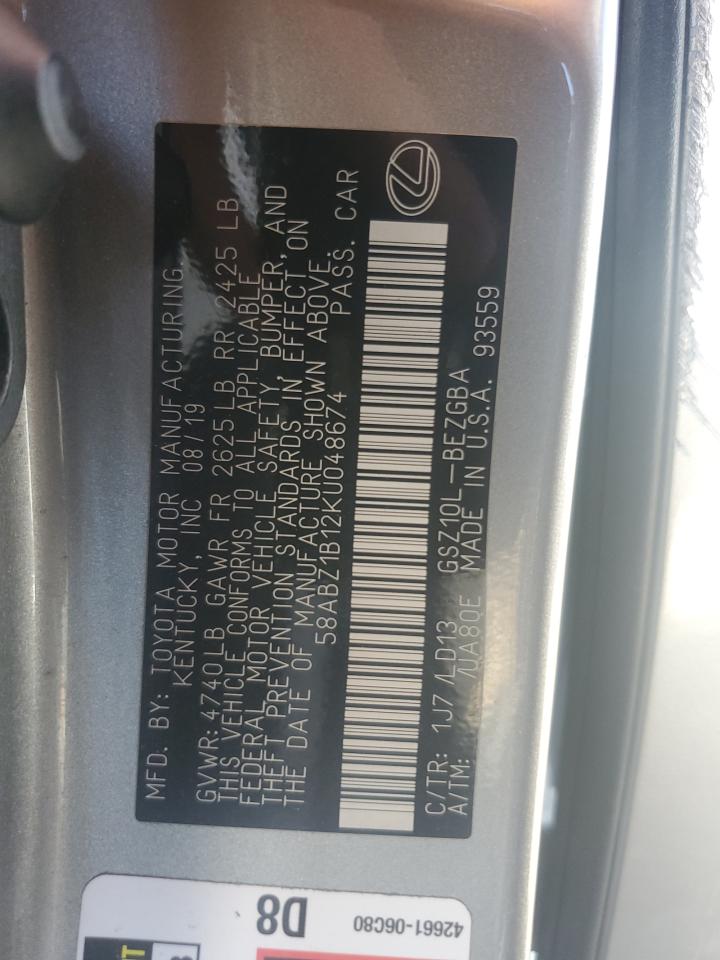 2019 LEXUS ES 350 photo 12