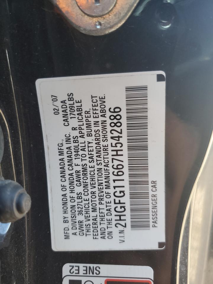 2007 HONDA CIVIC LX photo 21