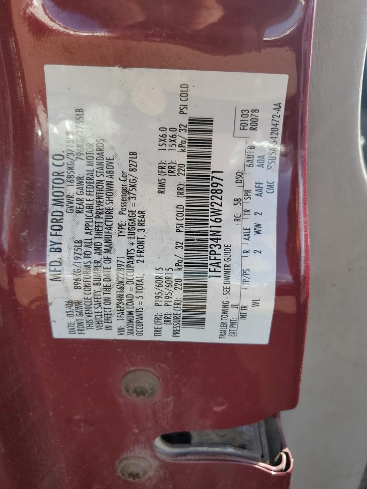 2006 FORD FOCUS ZX4 photo 23