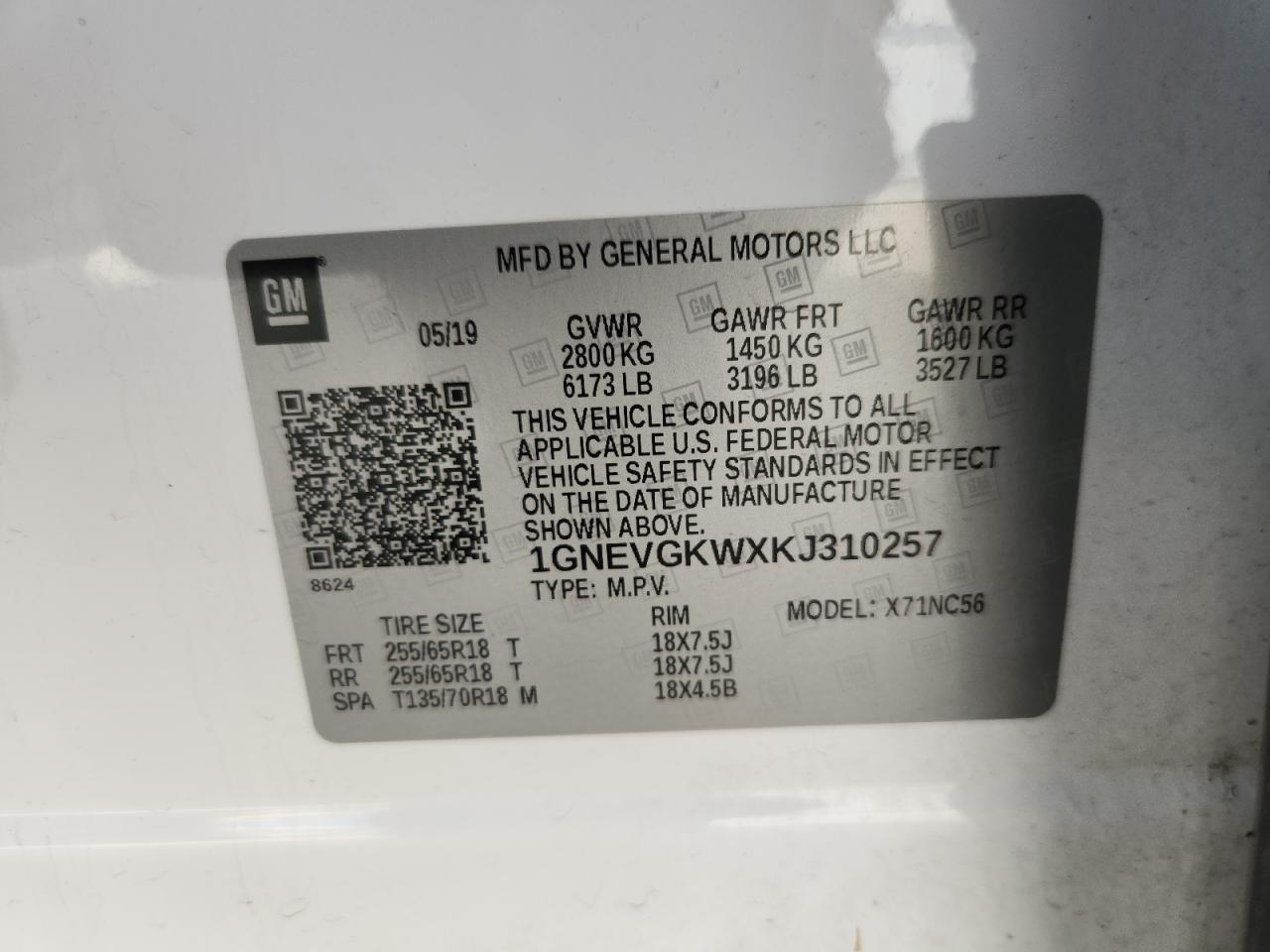 2019 CHEVROLET TRAVERSE photo 27