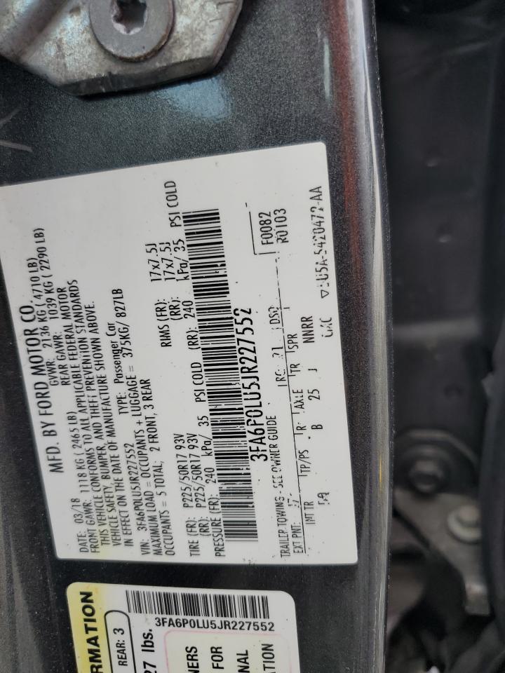 2018 FORD FUSION SE HYBRID photo 12
