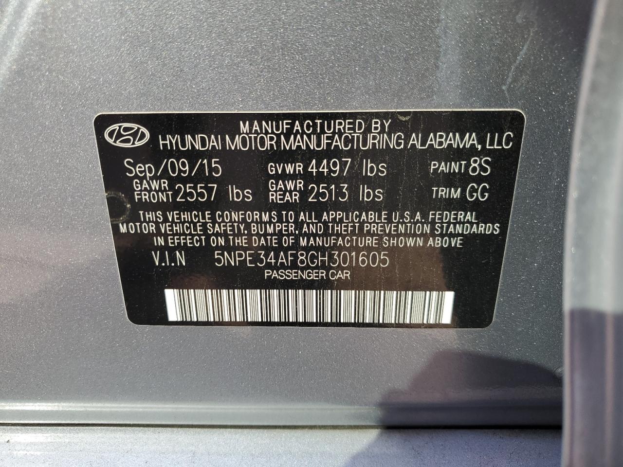 2016 HYUNDAI SONATA LIMITED photo 23