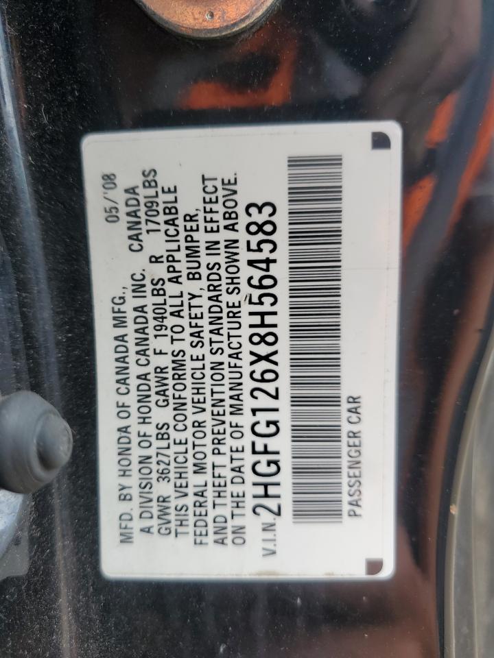 2008 HONDA CIVIC LX photo 12