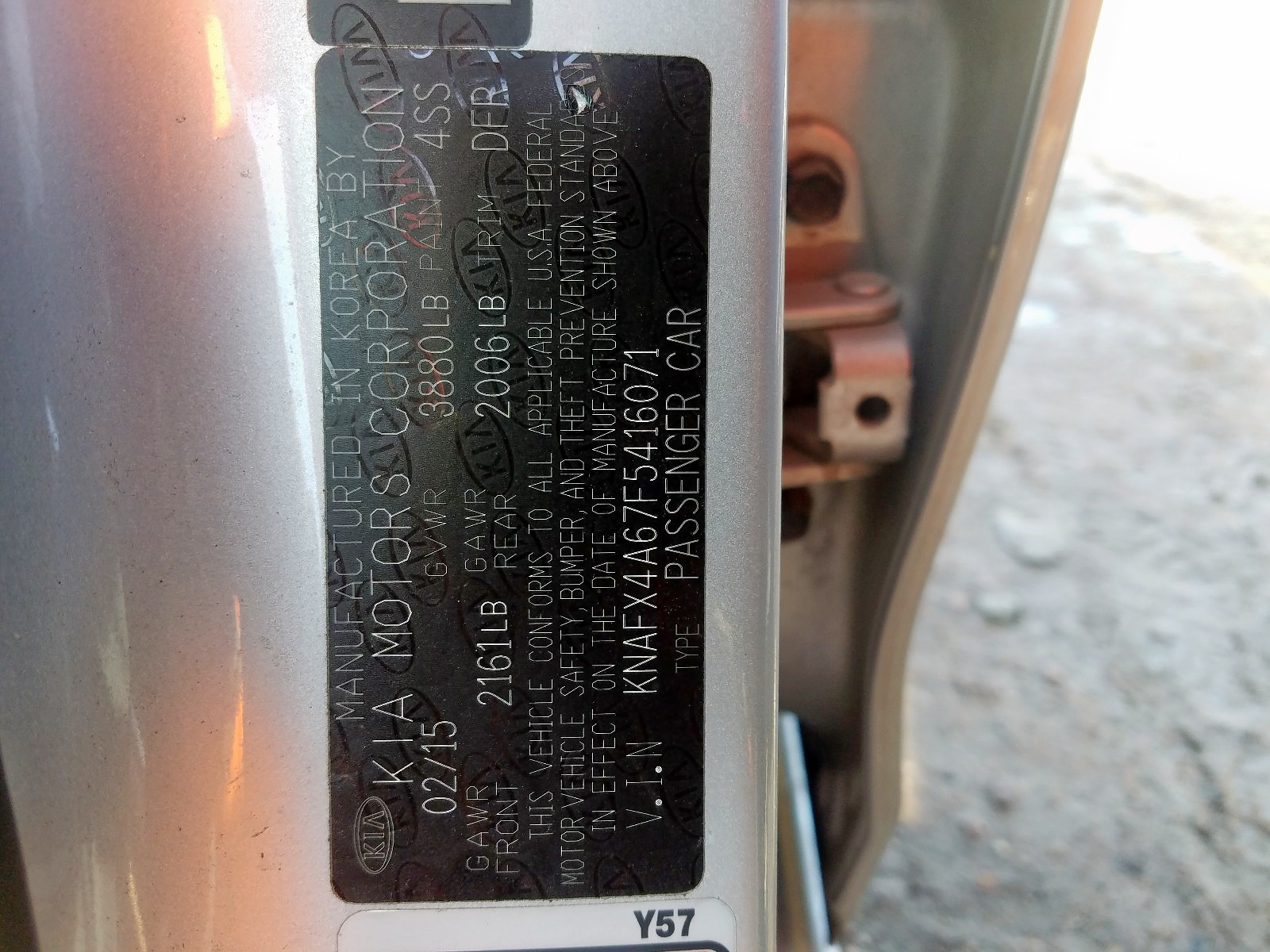 2015 KIA FORTE LX photo 19