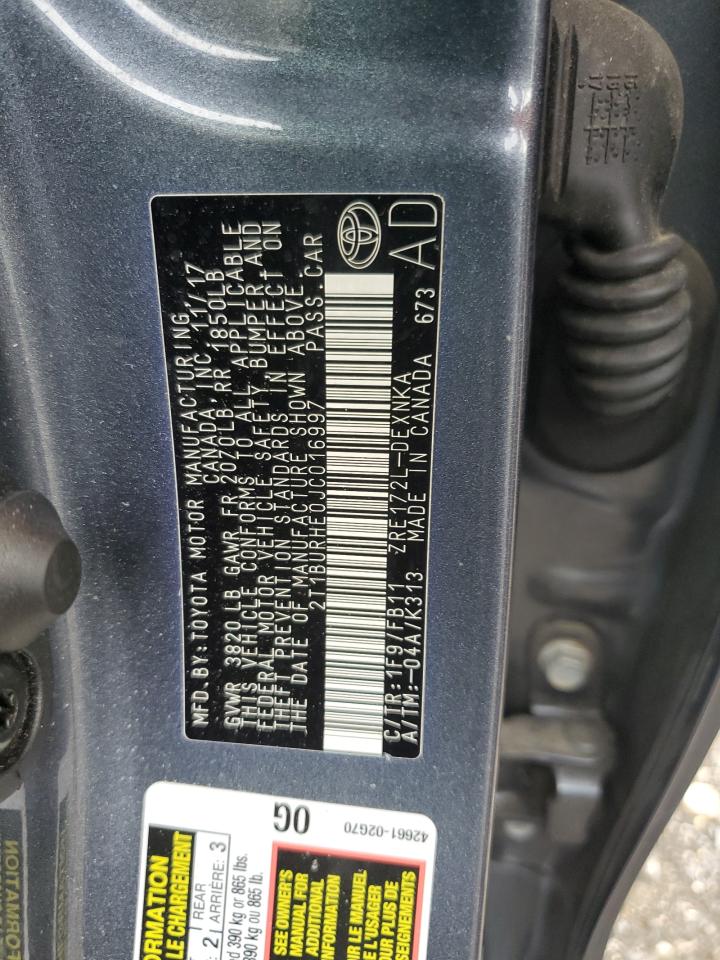 2018 TOYOTA COROLLA LE photo 12